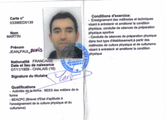 Carte professionelle